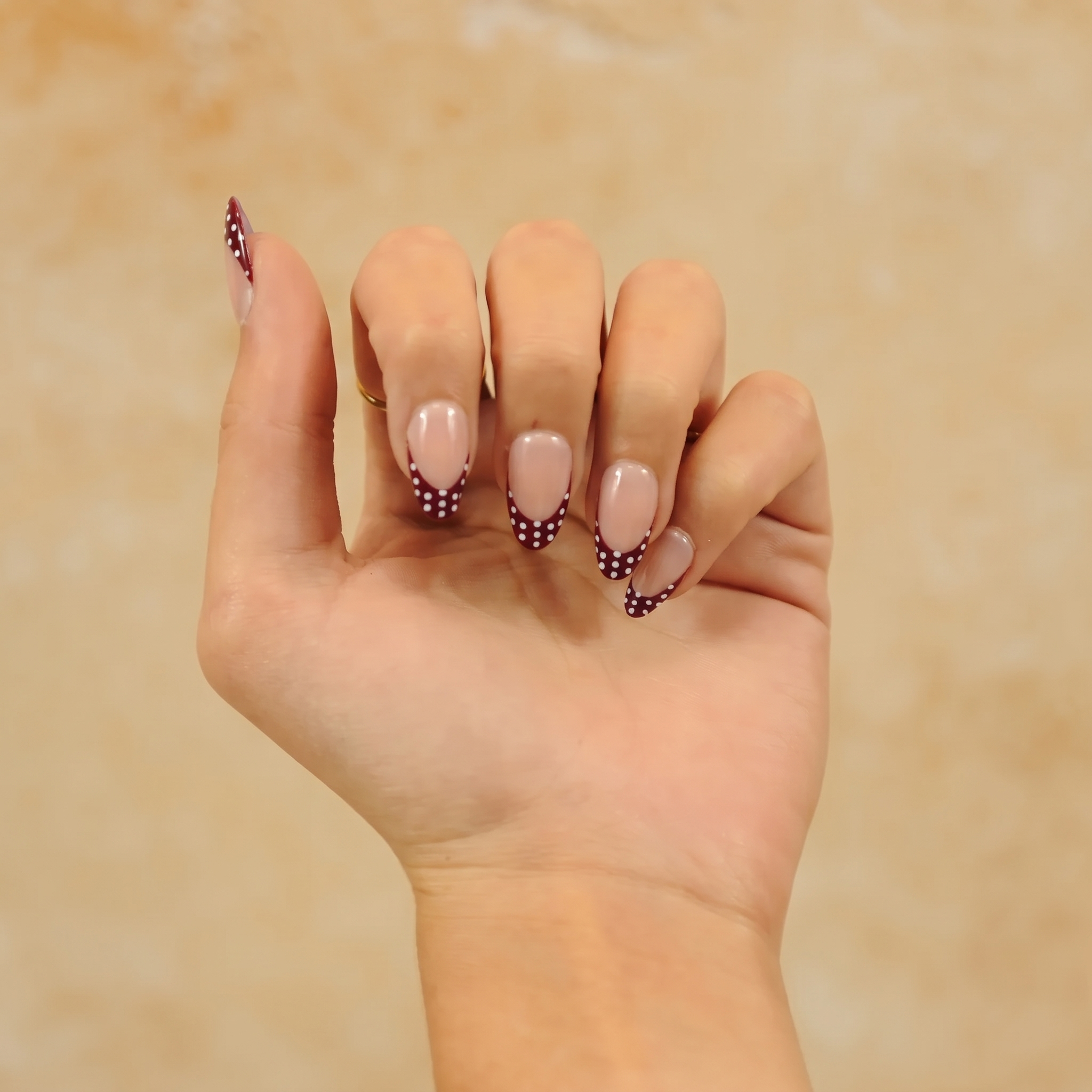 Burgundy Dot